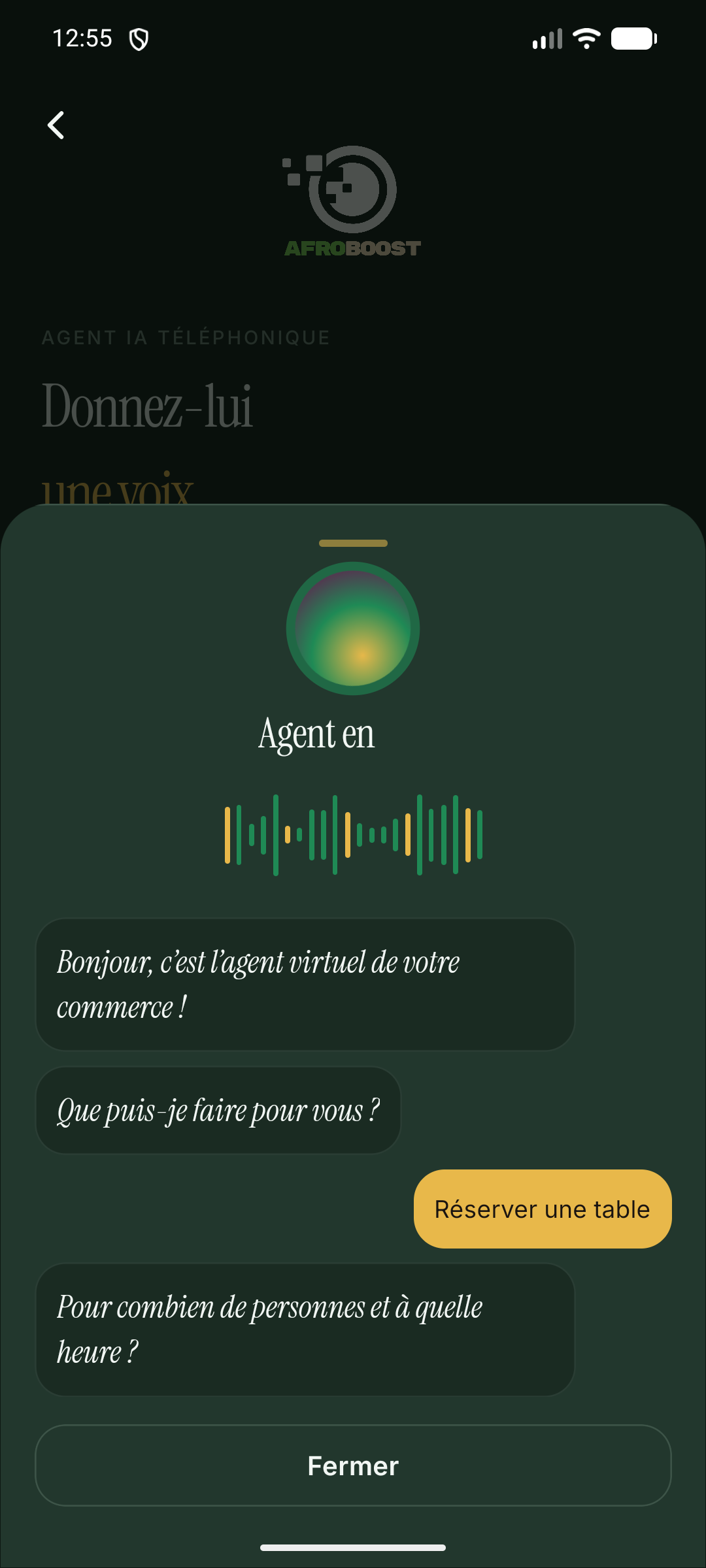 Entraînez votre agent